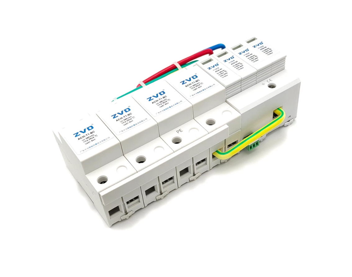 SPD1三相第一二級B+C復(fù)合型電源防雷器-開關(guān)型10