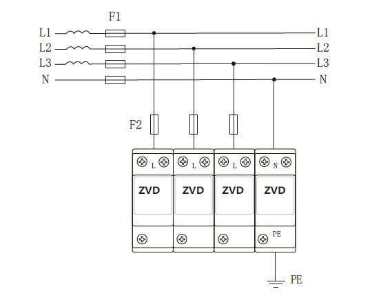 25kA一級(jí)浪涌保護(hù)器 Uc:385V Iimp:25kA Up:2.0kV T1 10/350us