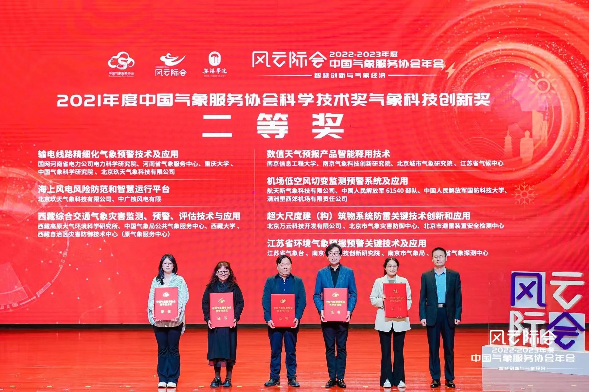 多項(xiàng)防雷領(lǐng)域科技創(chuàng)新成果獲得中國(guó)氣象服務(wù)協(xié)會(huì)2021-2022年度科學(xué)技術(shù)獎(jiǎng)
