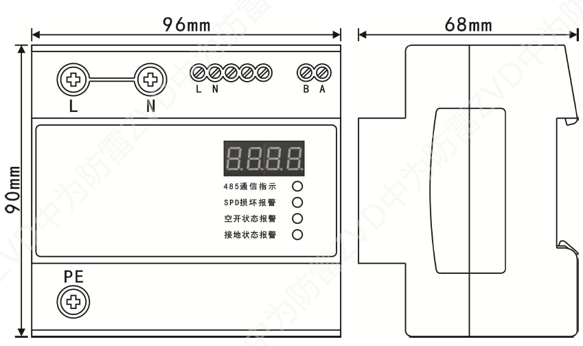 單相智能電源防雷器（SPD+監(jiān)測一體化模塊）