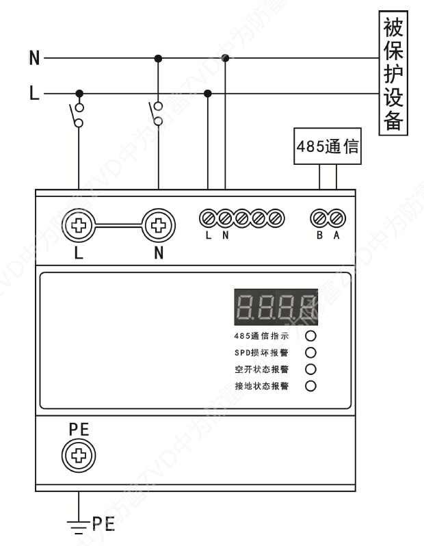 單相智能電源防雷器（SPD+監(jiān)測一體化模塊）